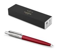 Parker Jotter Originals Reciclado con Grabado, Bolígrafo Premium, Caja de Regalo, Recambio Azul o Negro, Regalo Personalizado, Nombre, Cumpleaños (Rojo)