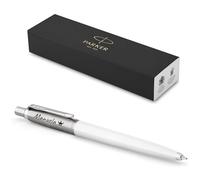 PARKER Jotter Originals Reciclado con Grabado, Bolígrafo Premium, Caja de Regalo, Recarga Azul o Negro, Regalo Personalizado, Nombre, Cumpleaños (Blanco)