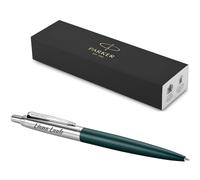 PARKER Jotter XL con grabado | Bolígrafo premium | caja de regalo | mina azul | regalo personalizado | nombre | cumpleaños | noble (verde mate)