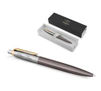 Parker Jotter XL Grey Core GT Bolígrafo con grabado, bolígrafo premium, caja de regalo, tinta azul, regalo personalizado, nombres, grabados, cumpleaños, idea de regalo (Grey Core GT)