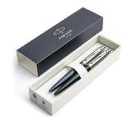Parker Jotter XL - Juego de bolígrafos de punta redonda (verde mate Greenwich y azul mate prímula) CT | punta media | tinta azul | caja de regalo