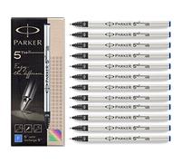 PARKER Lot de 12 Mines de rechange 5TH Pte Fine Bleu