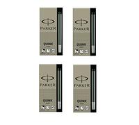 PARKER-Lote de 4-5 QUINK-Cartuchos de tinta, color negro