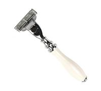 Parker Mach 3 Compatible Razor White resina handle mod. 111W-M3