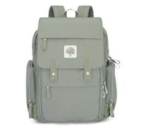 Parker - Mochila de pañales para bebé, bolsa de pañales grande con bolsillos aislados, correas para cochecito y cambiador - "Birch Bag" - Verde salvia