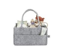 Parker - Organizador de pañales para bebé - Contenedor de almacenamiento para guardería y organizador de coche para pañales y toallitas de bebé