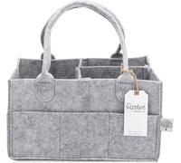 Parker - Organizador de pañales para bebé - Contenedor de almacenamiento para guardería y organizador de coche para pañales y toallitas de bebé