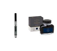 PARKER pluma estilográfica de lujo tinta convertidor & 723531 - Tintero, color azul y negro, modelo surtido, 1 unidad