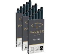 Parker Quink 1950382 - Cartuchos de recambio para bolígrafo, color Negro 15er Box
