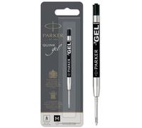 PARKER QUINK recambio de tinta de gelpunta mediana (0,7 mm)negrouna unidad