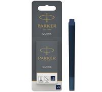Parker Quink recambios para plumas estilográficas | cartuchos largos | tinta azul/negra | blíster de 5