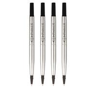 Parker Quink - Recarga para bolígrafo (punta fina, 4 unidades), color negro
