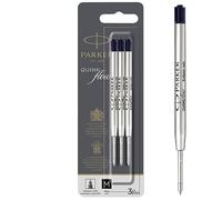 PARKER QUINKflow Recambios de tinta para bolígrafos | punta mediana | tinta negra | paquete de 3