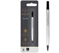 Parker Recambio para bolígrafo roller de punta fina | negro | paquete de 1