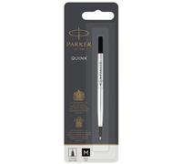 Parker Recambio para bolígrafo roller de punta mediana | tinta negra | paquete de 1