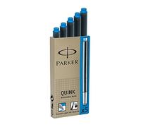 Parker S0116210 Cartuchos De Tinta, Azul, Lavable, X 20 (4x5)