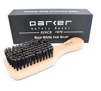 Parker Safety Razor 100% de prima cerdas de jabalí Cepillo de pelo, haya natural manija de Parker - empaquetado en una caja de regalo