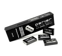 Parker Safety Razor Los bordes de Parker seguridad de dos filos hojas de afeitar, 100 Conde (20 X 5), Premium Platino hojas de afeitar con el platino, tungsteno y cromo recubierto