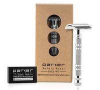 Parker Safety Razor Parker 24C-Tres piezas abierto peine seguridad de dos filos Razor & 5 prima de dos filos de las cuchillas