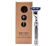 Parker Safety Razor Peso pesado todo de metal Triple A partir de Razor Blade - Acepta Mach 3 Y Gillette3 cuchillas Cromo