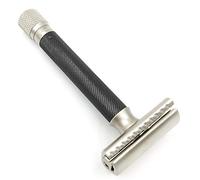 Parker Safety Razor Variante regulable Cuchilla de Afeitar con Mate Cromo Acabado Electrochapado Grafito mango de color - Cuchillas No Incluido
