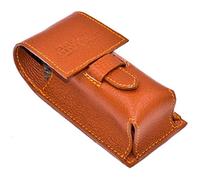 Parker Safety RazorParker Safety Razor's - Estuche para cepillo de afeitar de viaje de piel auténtica, , , Marrón (Saddle Brown), 1.00[set de ]