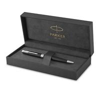 Parker Sonnet bolígrafo | lacado en negro mate con adorno acabado en paladio | punta media | en estuche de regalo