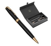 Parker Sonnet - Estuche para bolígrafo GT lacado negro, juego de regalo de lujo con caja de regalo premium