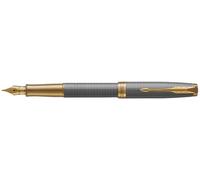 Parker sonnet pluma estilográfica sistema de carga por cartucho plata