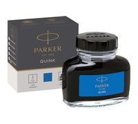 Parker tintero de tinta líquida Quink para plumas estilográficas | 57 ml | azul lavable | en caja