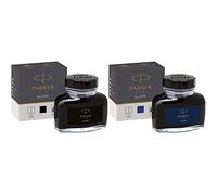 PARKER tintero de tinta líquida quink para plumas estilográficas, 57 ml, en caja + tintero de tinta líquida Quink para plumas estilográficas, 57 ml, en caja, color azul