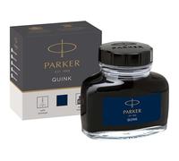 Parker tintero de tinta líquida Quink para plumas estilográficas | 57 ml | tinta azul/negra | en caja