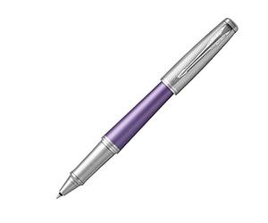 Parker Urban 1931622 - Bolígrafo roller (violeta, recambio de tinta negra para punta fina)