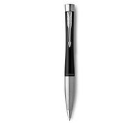 PARKER Urban Twist Bolígrafo | Negro Tenue con Detalles Cromados | Punta Mediana con Tinta Azule | Caja Para Regalo