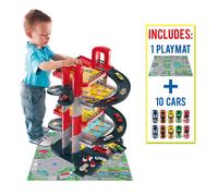 Parking de juguete 5 Plantas + 10 coches + Tapiz de Juego