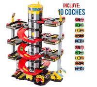 Parking de juguete 7 plantas + 10 coches