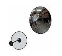 PARKING FACIL | Espejo de Seguridad Interior de Ø 30 cm con Anclaje a Pared Incluido | Alta Resistencia al Impacto | Material Acrílico Aluminizado Protegido con una Junta de Caucho Negro