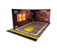Parking Garage Scene Model - 1/24 Scale Diecast LED Miniature Garage, Realistic Car Storage Display, Interactive Collectible Model Scene, Sturdy Decorative Accessory | Bedroom Living Room Office Shelf