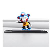 Parking Phone Number Plate, Cute Dashboard Sign, Temporary Display, Cartoon Monkey on Skateboard Design, Fun Auto Accessory for Visibility, Car, Daily Driving, 16x8x5 Inches