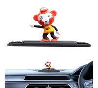 Parking Phone Number Plate, Cute Dashboard Sign, Temporary Display, Cartoon Monkey on Skateboard Design, Fun Auto Accessory for Visibility, Car, Daily Driving, 16x8x5 Inches