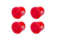 Parking Radar Alerta 4 Uds 22mm sensores Aparcamiento para Coche Radar Respaldo Negro Rojo Azul Oro Gris Plata champán Oro Blanco Color Sensor Estacionamiento(Red)