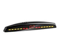 Parking Radar Alerta Kit sensores Aparcamiento LED Parktronic para Coche Detector Monitor Respaldo con Pantalla Radar Sensor Estacionamiento(Black Sensors)