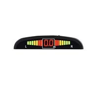 Parking Radar Alerta Kit Sensores Aparcamiento LED Parktronic para Coche Pantalla Retroiluminación con Interruptor Monitor Marcha Atrás Detector con Sensor Estacionamiento(Silver)
