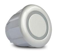Parking Radar de Alerta Sensor Aparcamiento Parktronic para Coche Kit sonda Radar Respaldo para vehículo 22mm 086 Pulgadas diámetro Negro Rojo Azul Gris Sensor PDC Sonda(Silver)