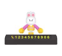 Parking temporal, teléfono para coche | Placa de aparcamiento para tarjeta numérica en el salpicadero con forma de animal - Pegatinas numéricas magnéticas con visibilidad diurna y nocturna para