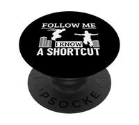Parkour Conozco Un Atajo Divertido Parkour PopSockets PopGrip Adhesivo