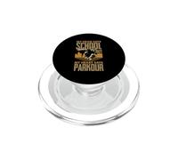 Parkour Divertido con Texto en inglés My Head Says School My Heart Says Parkour PopSockets PopGrip para MagSafe
