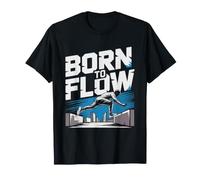 Parkour Freerunning Nacido para Fluir Traceur Flow del Camiseta