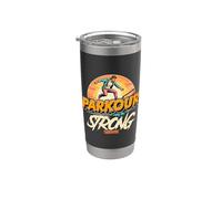Parkour: Only the Strong Survive ama el parkour de deportes extremos Vaso térmico de acero inoxidable de doble pared