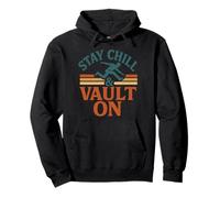 Parkour Stay Chill and Vault en Gimnasia Retro Freerunning Sudadera con Capucha